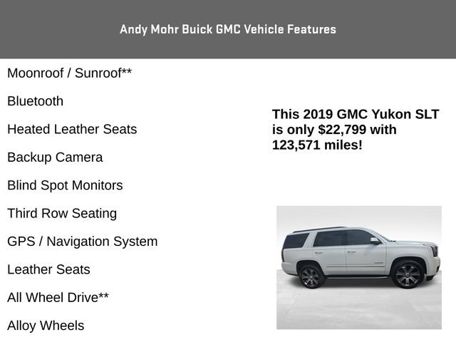 Used 2019 GMC Yukon SLT AWD/4WD image 4