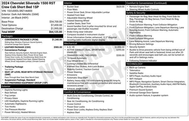 Used 2024 Chevrolet Silverado 1500 RST w/ Convenience Package II AWD/4WD image 6