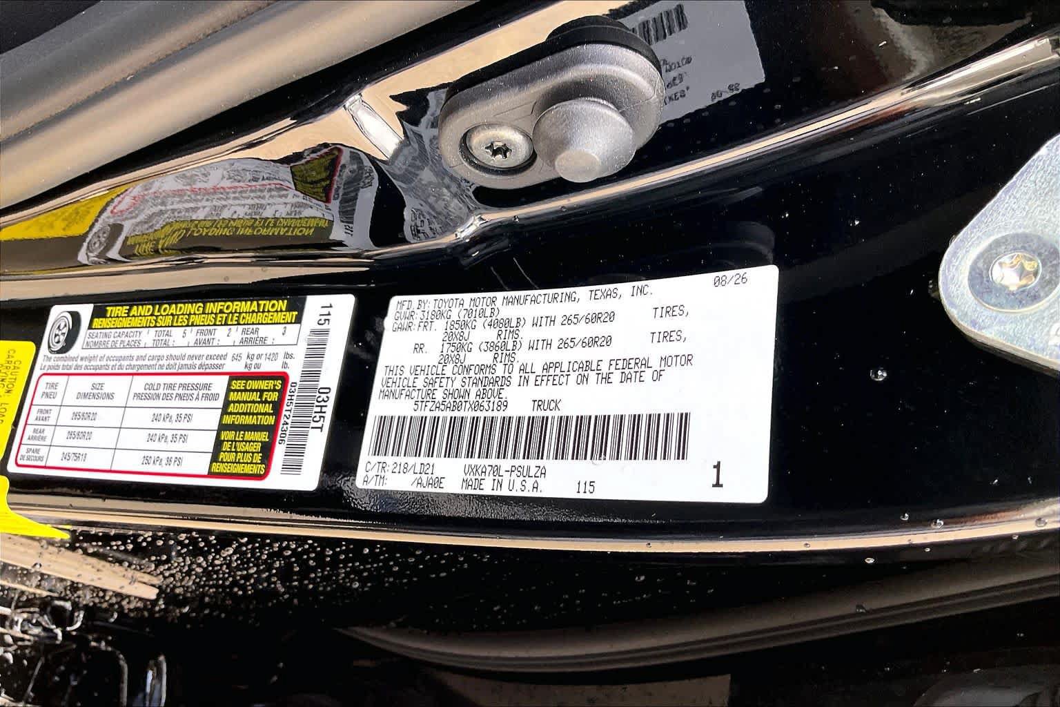 New 2026 Toyota Tundra Limited RWD image 21