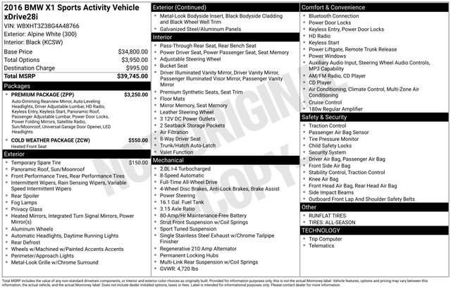 Used 2016 BMW X1 xDrive28i image 33