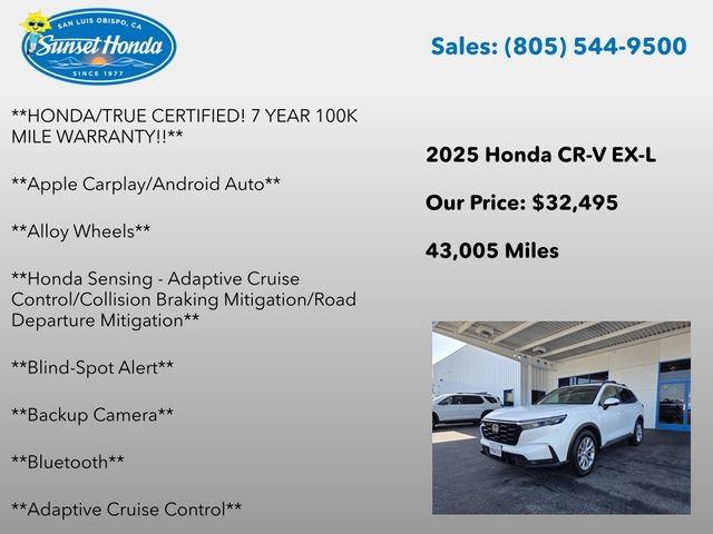 Certified 2025 Honda CR-V EX-L image 6
