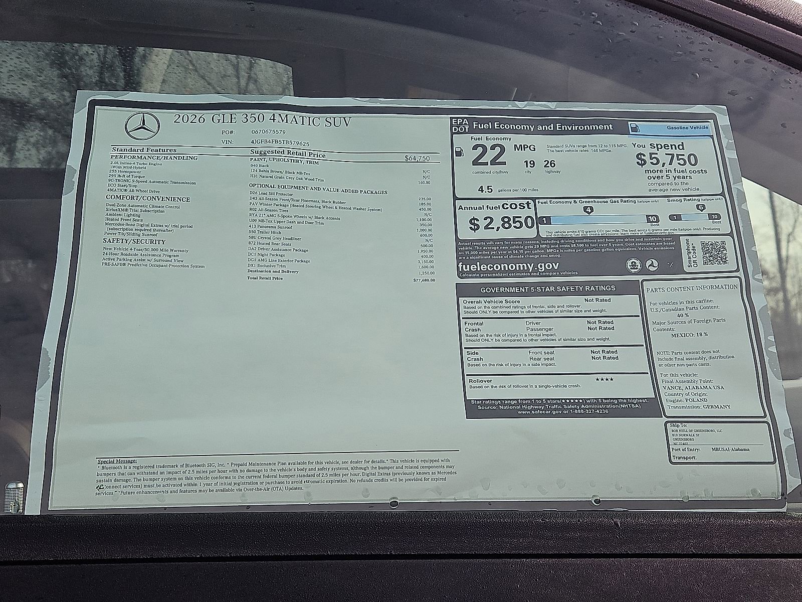 New 2026 Mercedes-Benz GLE 350 4MATIC image 22