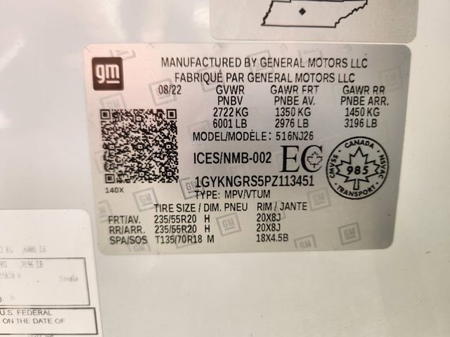 Used 2023 Cadillac XT5 Sportv w/ LPO, Floor Liner Package image 28