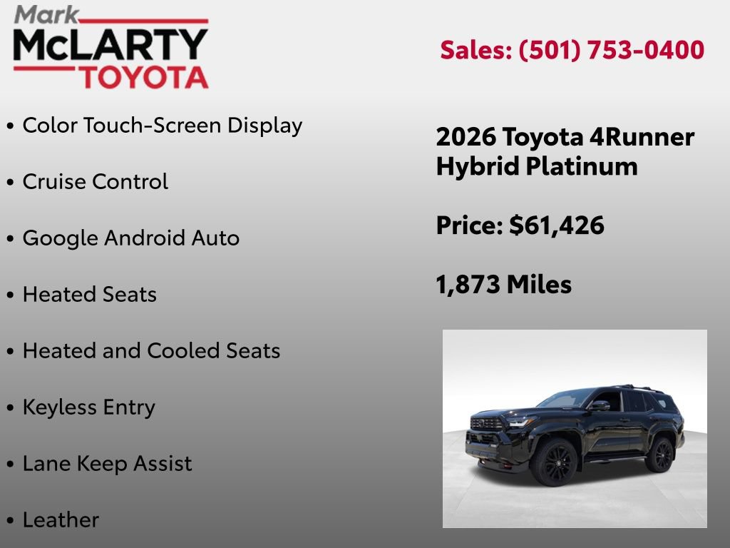Certified 2026 Toyota 4Runner Platinum AWD/4WD image 16