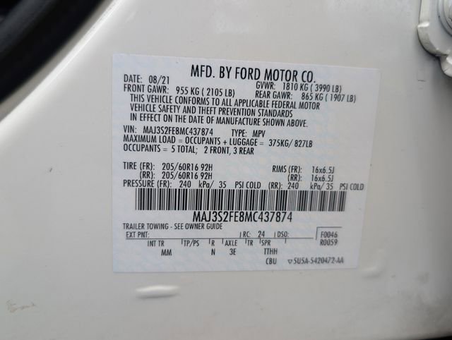 Used 2021 Ford EcoSport S FWD image 27