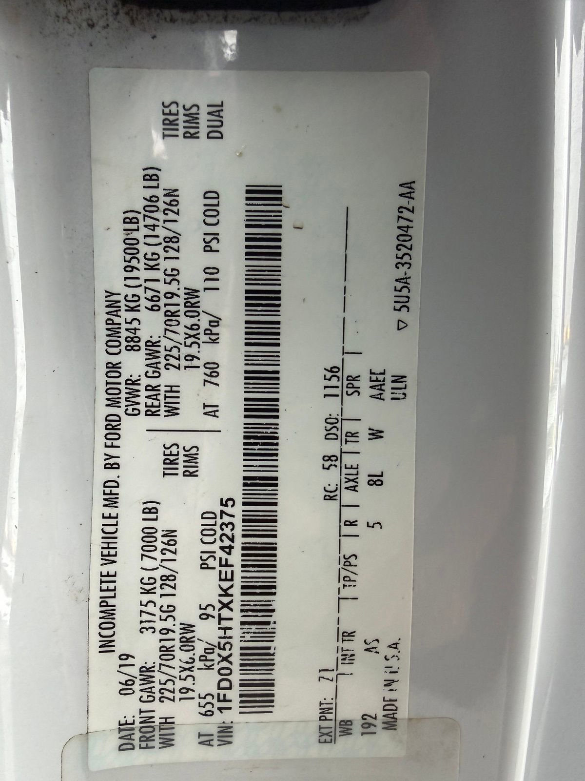 Used 2019 Ford F550 4x4 SuperCab Super Duty image 22