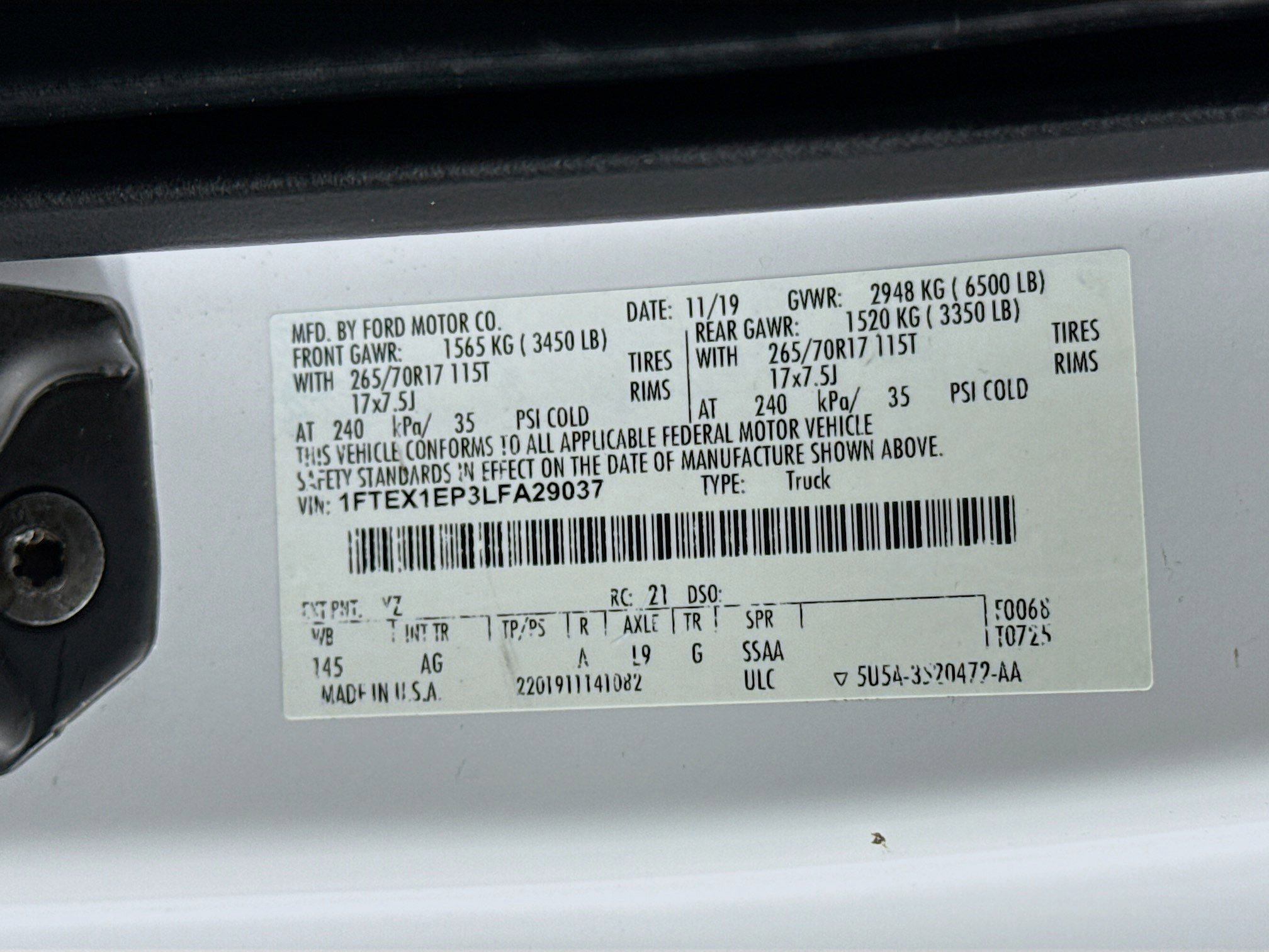 Used 2020 Ford F150 XL w/ Equipment Group 101A Mid image 39