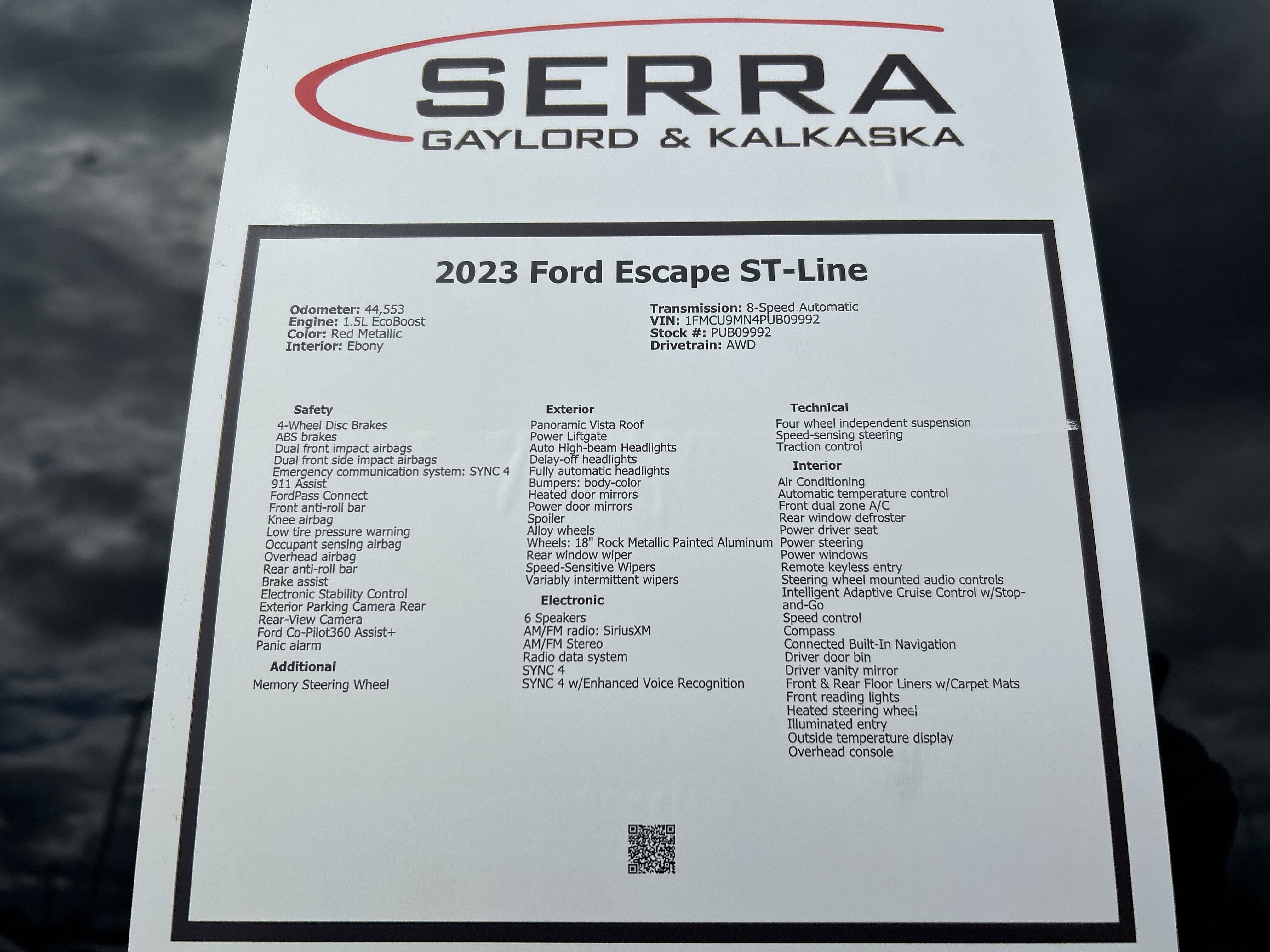 Certified 2023 Ford Escape ST-Line w/ Tech Pack #1 AWD/4WD image 31