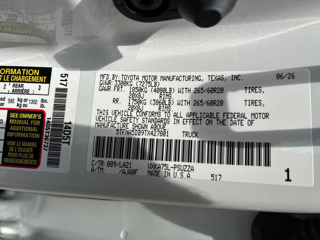 New 2026 Toyota Tundra Platinum AWD/4WD image 56