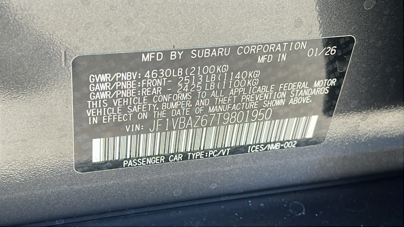 New 2026 Subaru WRX GT AWD/4WD image 30