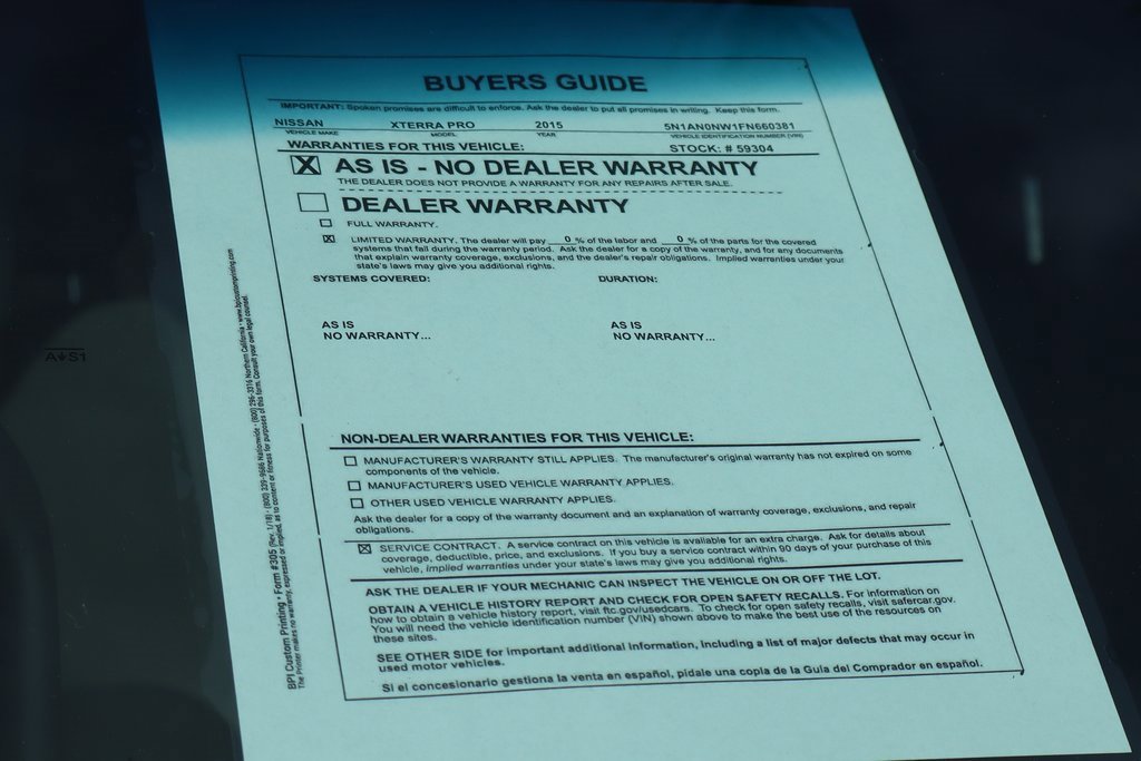 Used 2015 Nissan Xterra X image 40