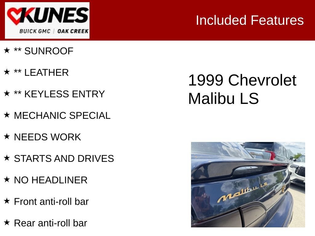 Used 1999 Chevrolet Malibu LS FWD image 2