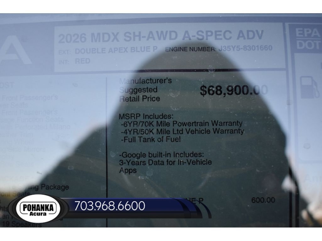 New 2026 Acura MDX A-Spec w/ Advance Package AWD/4WD image 41