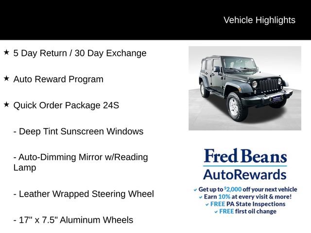 Used 2015 Jeep Wrangler Unlimited Sport w/ Quick Order Package 24S image 4