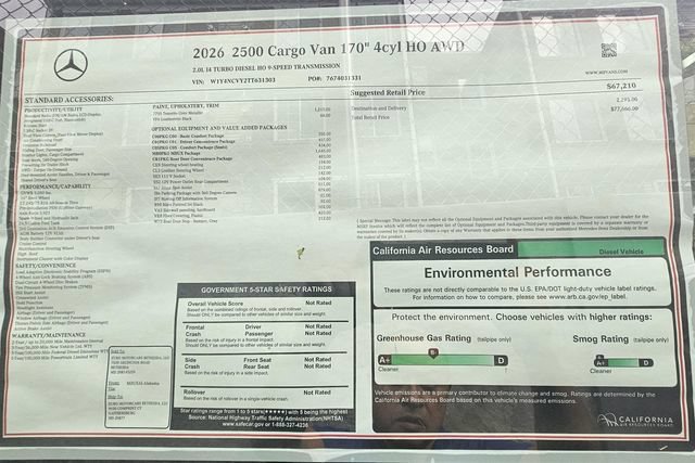 New 2026 Mercedes-Benz Sprinter 2500 image 11