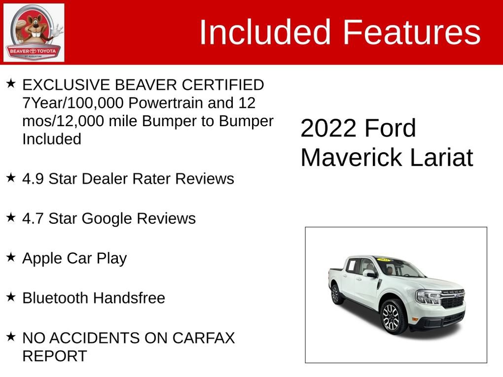 Used 2022 Ford Maverick Lariat FWD image 4