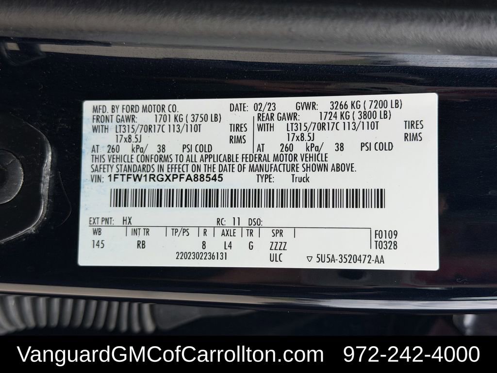 Used 2023 Ford F150 Raptor AWD/4WD image 38