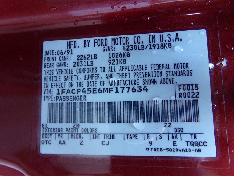 Used 1991 Ford Mustang GT RWD image 83