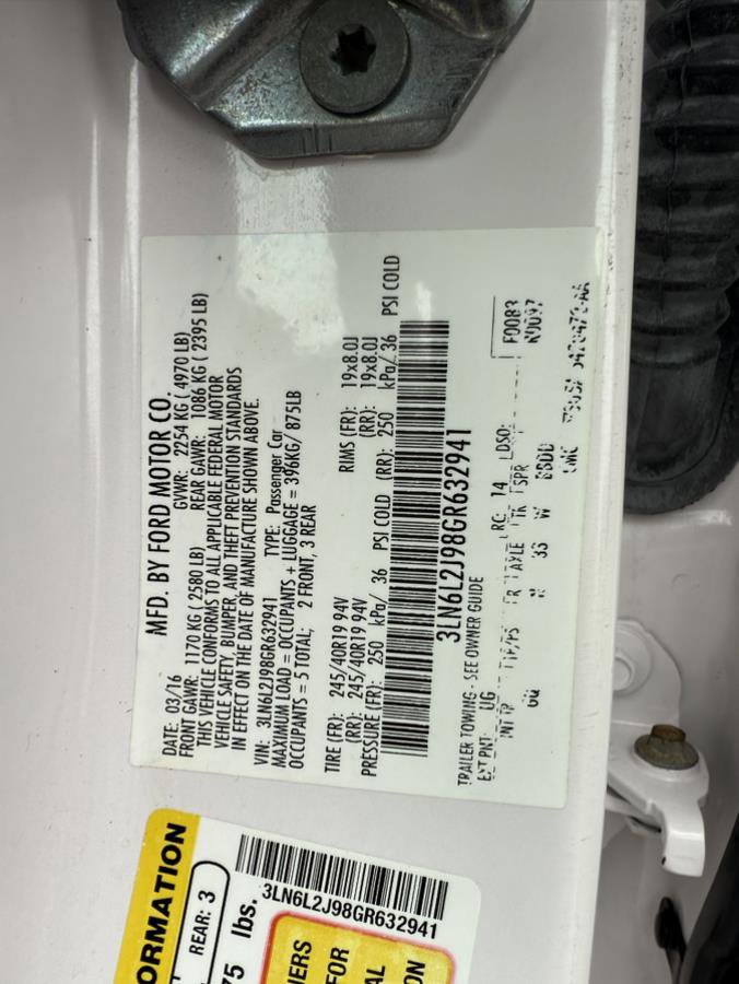 Used 2016 Lincoln MKZ AWD w/ Equipment Group 300A Reserve image 39