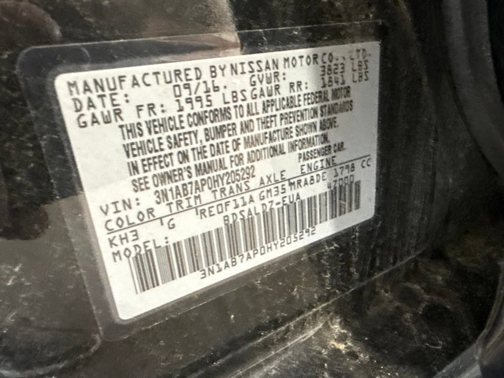 Used 2017 Nissan Sentra SV w/ Driver's Assist Package FWD image 10