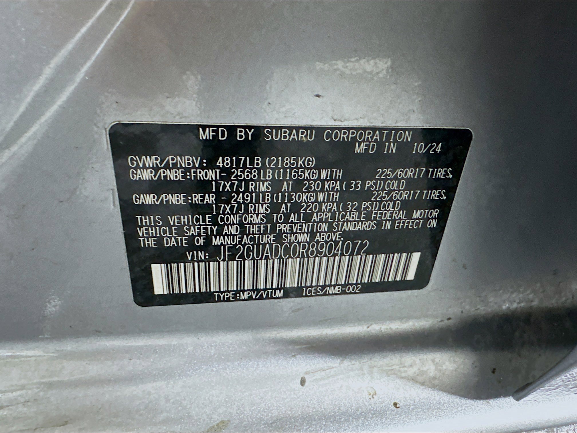 Used 2024 Subaru Crosstrek 2.0i Premium image 12