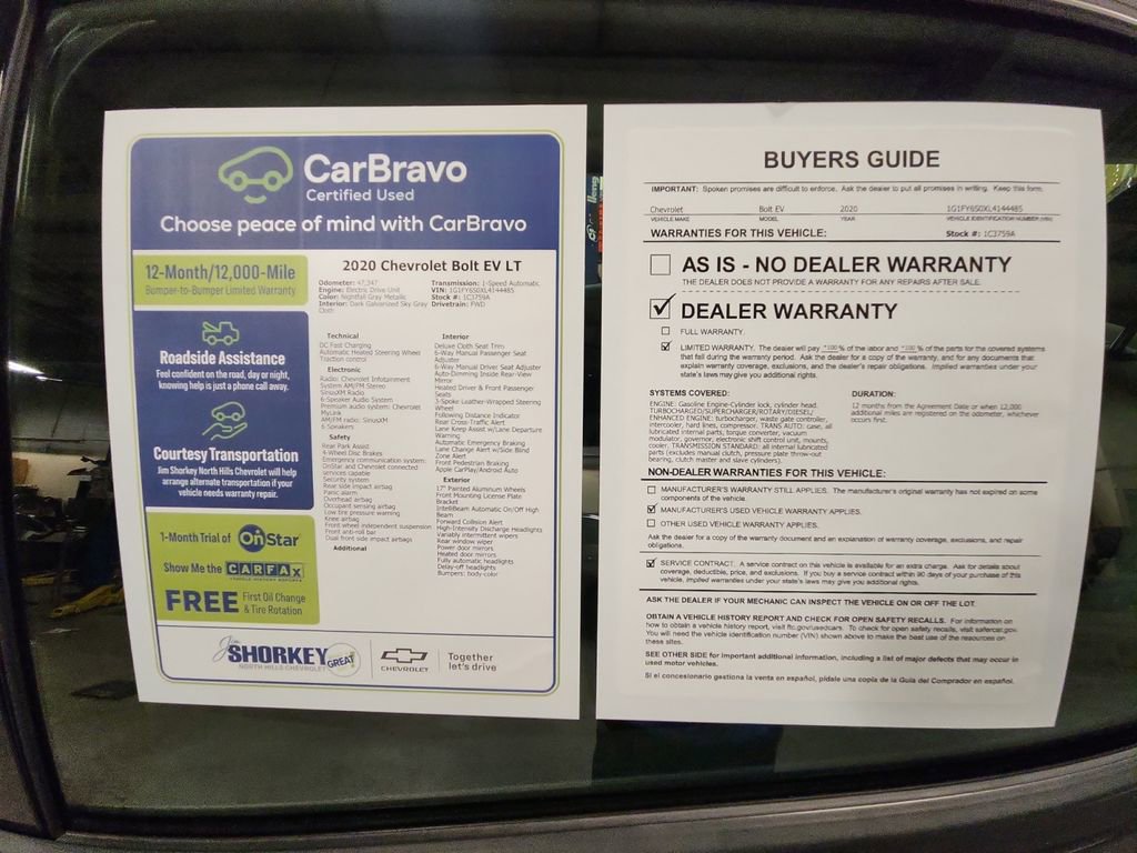 Used 2020 Chevrolet Bolt LT FWD image 31