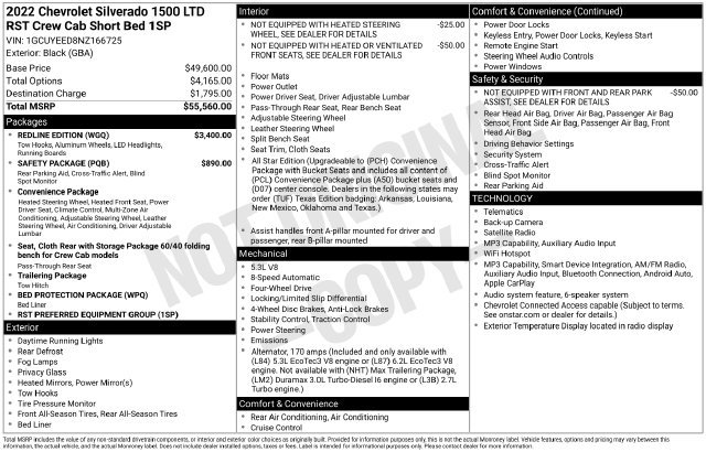 Used 2022 Chevrolet Silverado 1500 RST w/ Redline Edition AWD/4WD image 34
