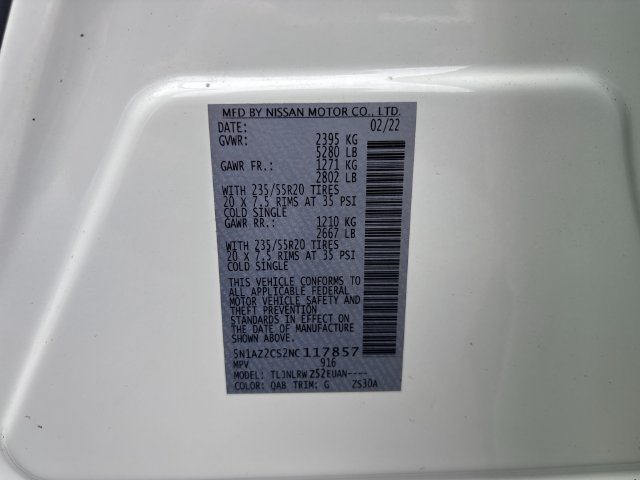 Certified 2022 Nissan Murano SL AWD/4WD image 34