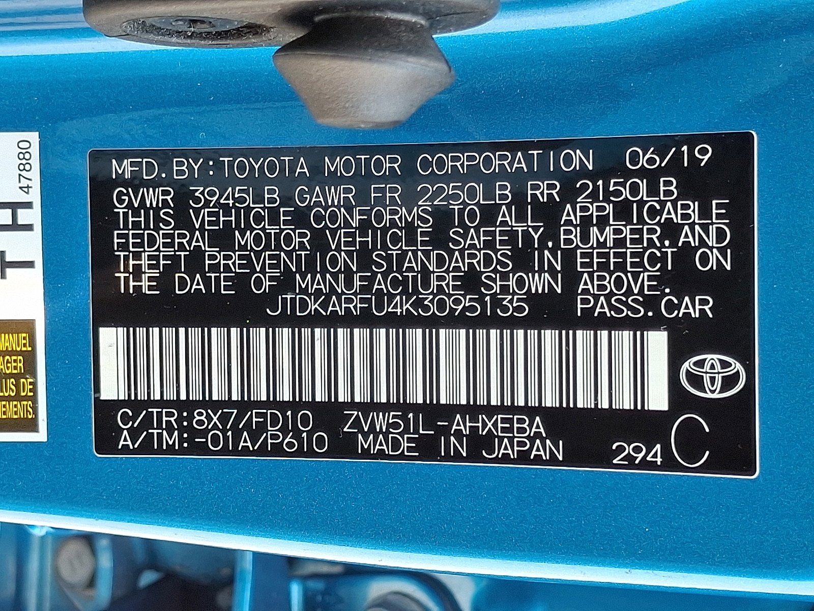 Used 2019 Toyota Prius LE FWD image 25