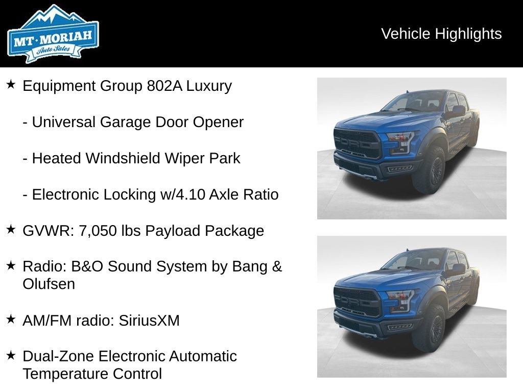 Used 2020 Ford F150 Raptor w/ Equipment Group 802A Luxury image 14