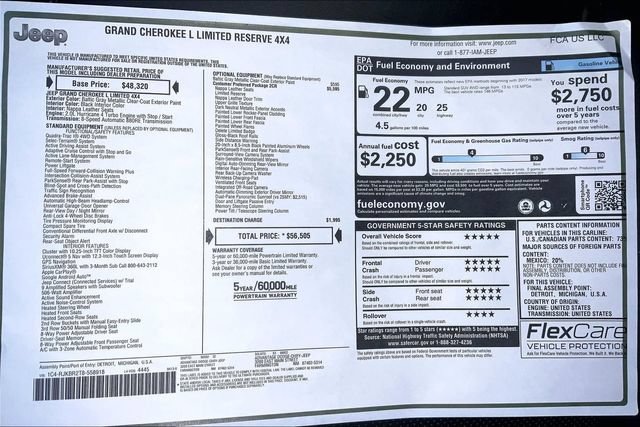 New 2026 Jeep Grand Cherokee L Limited AWD/4WD image 22