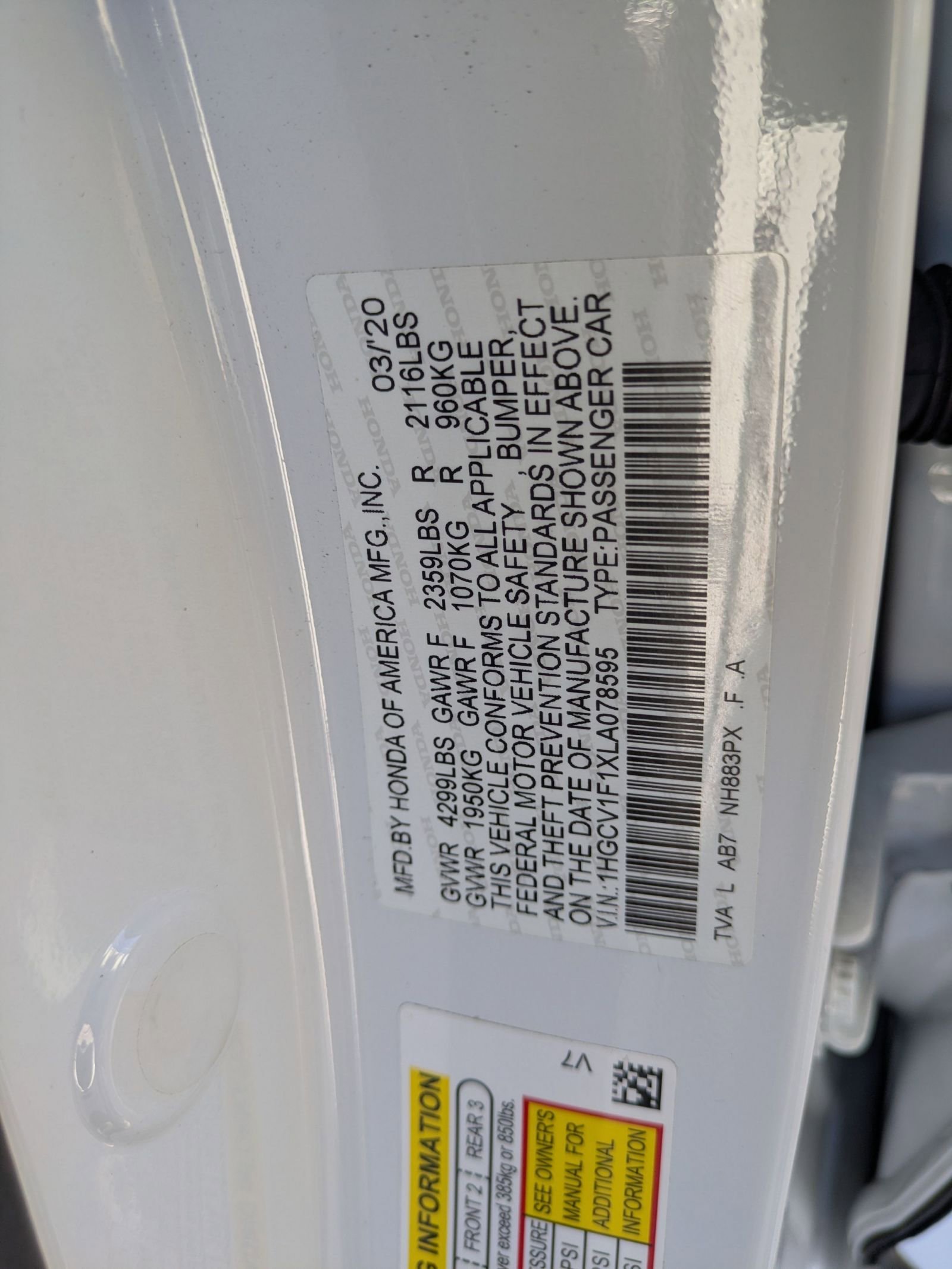 Used 2020 Honda Accord LX image 31