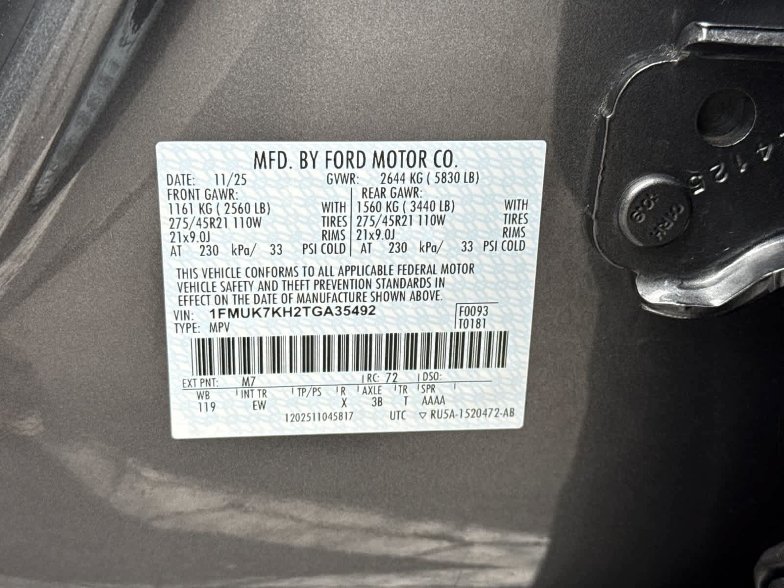 Certified 2026 Ford Explorer ST-Line w/ ST-Line Street Pack RWD image 29