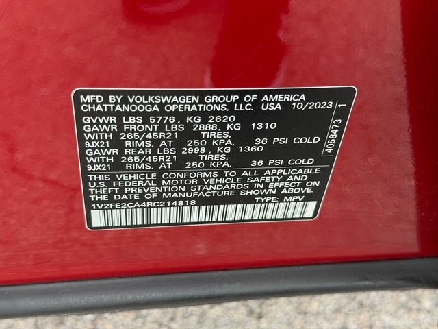 Certified 2024 Volkswagen Atlas Cross Sport SEL Premium R-Line AWD/4WD image 21