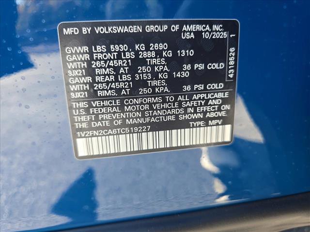 New 2026 Volkswagen Atlas SEL Premium R-Line image 18