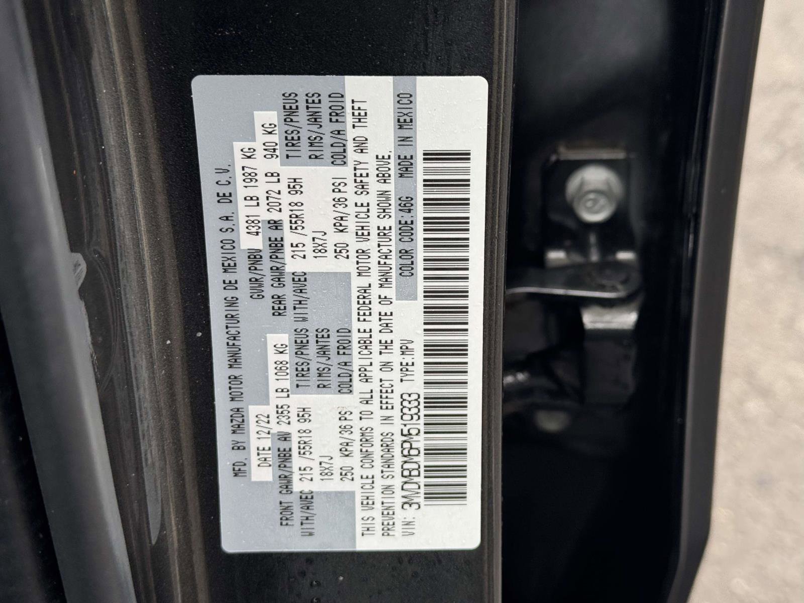 Certified 2023 MAZDA CX-30 AWD 2.5 S w/ Premium Package image 15