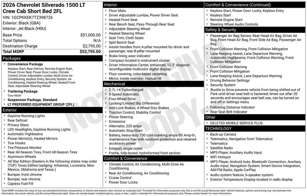 New 2026 Chevrolet Silverado 1500 LT AWD/4WD image 10