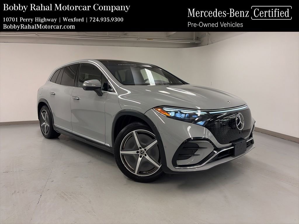 Certified 2023 Mercedes-Benz EQS 580 4MATIC SUV w/ Acoustic Comfort Package image 1