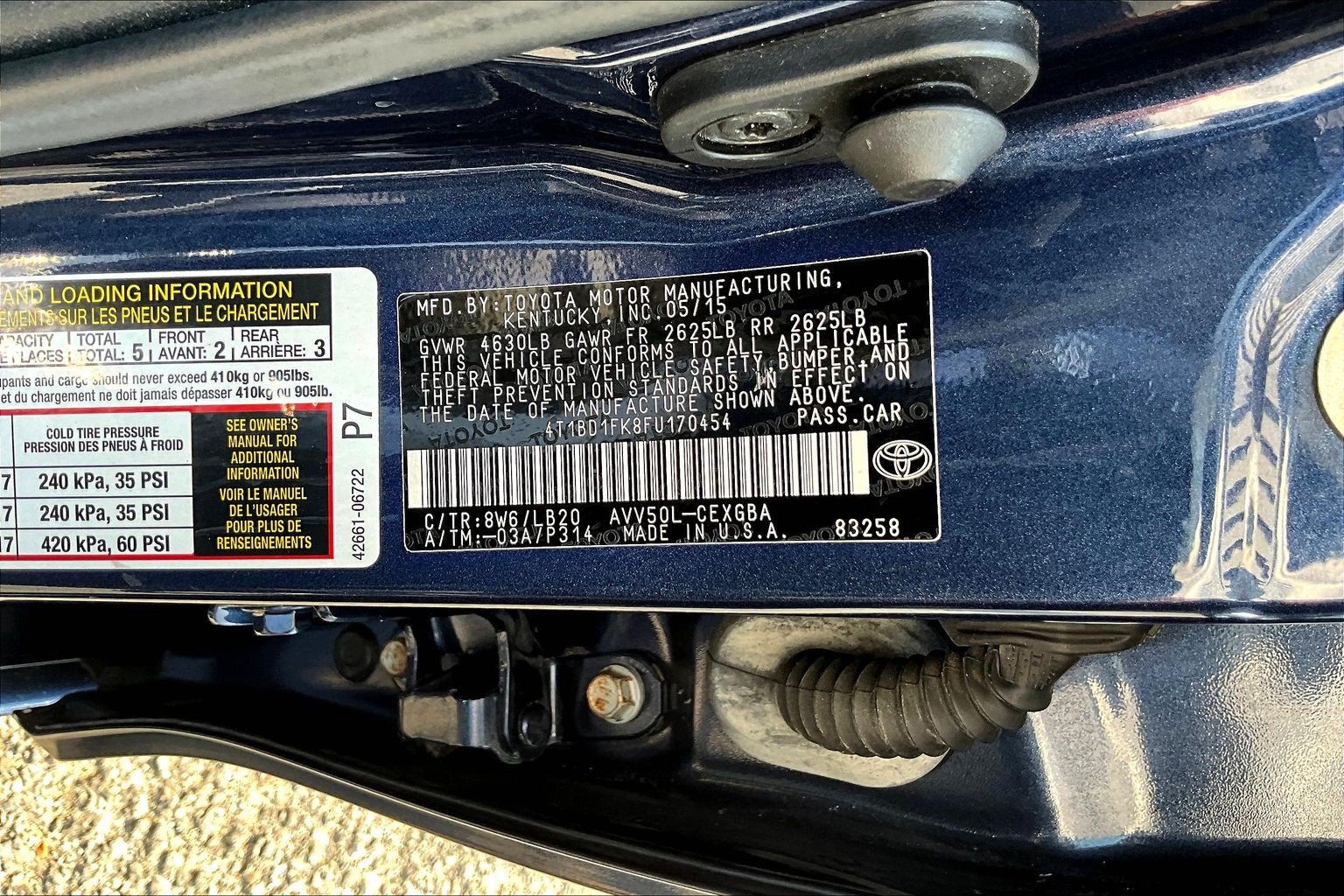 Used 2015 Toyota Camry XLE w/ Moonroof Package FWD image 35
