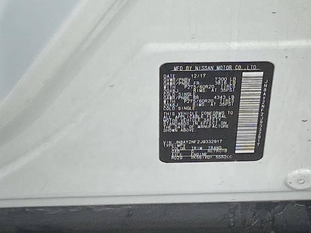 Used 2018 Nissan Armada Platinum w/ Captain Seat Package RWD image 31