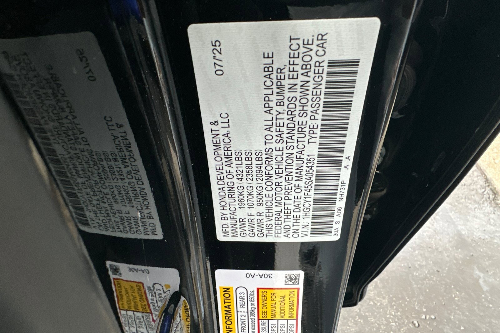 Certified 2025 Honda Accord SE image 27