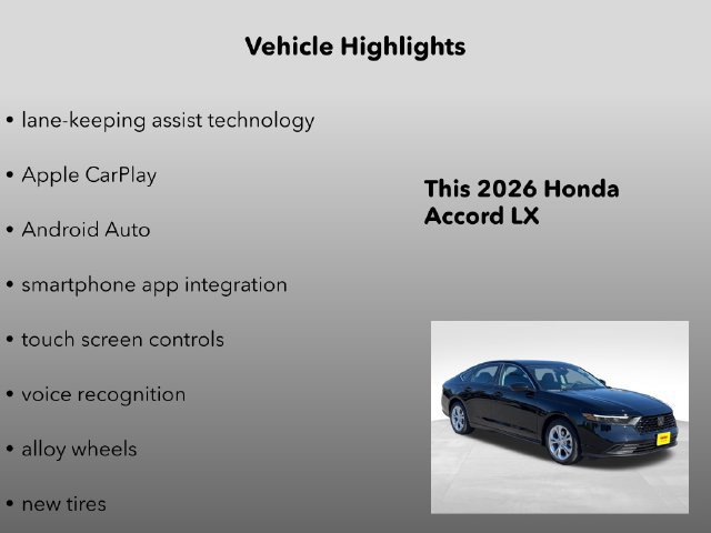 New 2026 Honda Accord LX image 10