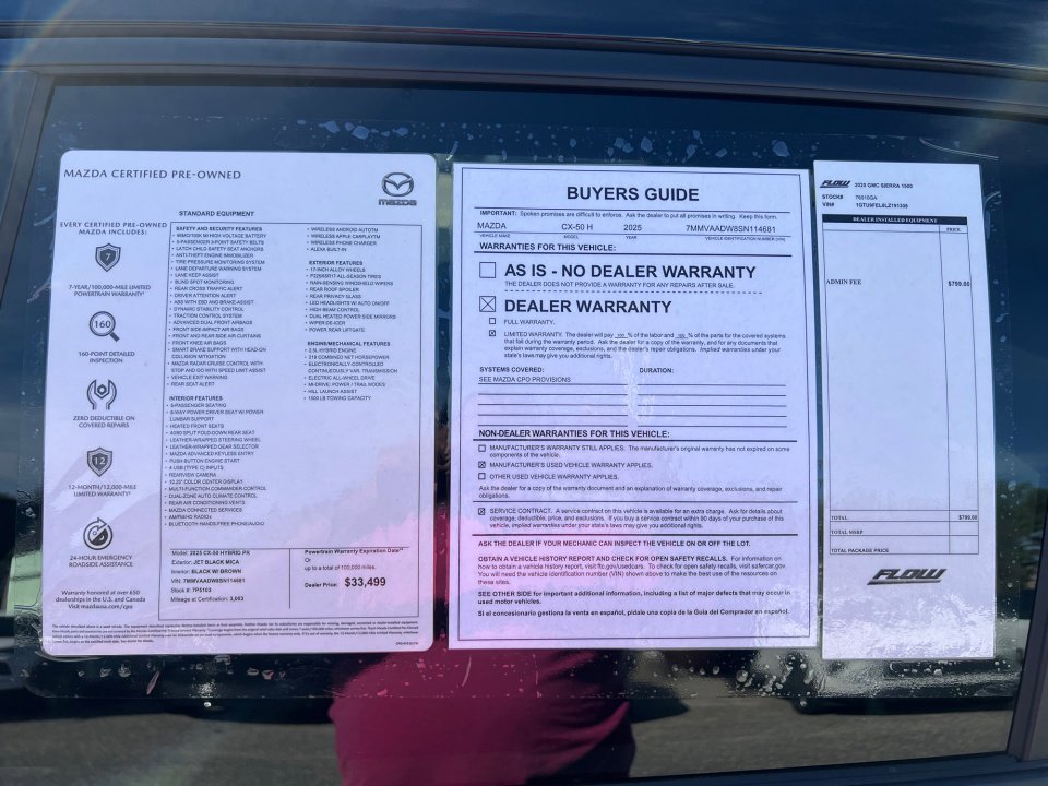 Certified 2025 MAZDA CX-50 AWD 2.5 Hybrid w/ Weather Package image 33