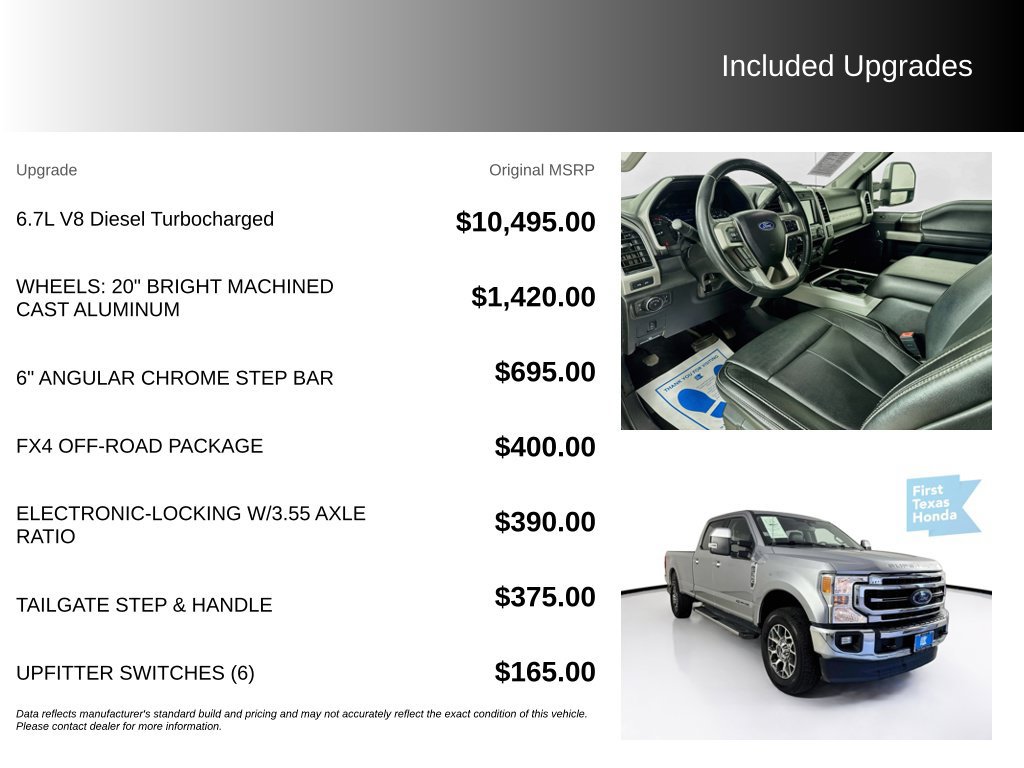 Used 2020 Ford F350 Lariat w/ FX4 Off-Road Package AWD/4WD image 5