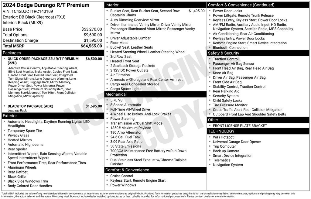 Certified 2024 Dodge Durango R/T AWD/4WD image 7