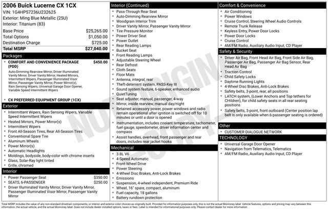 Used 2006 Buick Lucerne CX image 23