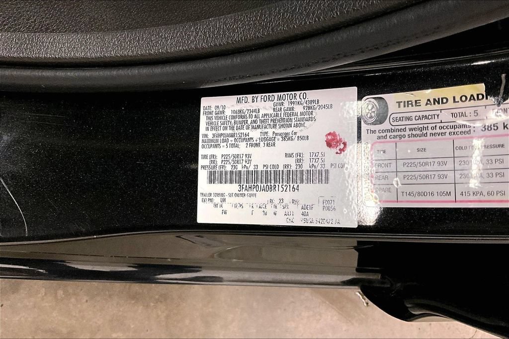 Used 2011 Ford Fusion SEL w/ 302A Rapid Spec Order Code FWD image 19