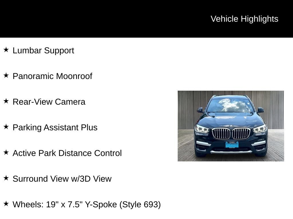 Used 2021 BMW X3 xDrive30i w/ Convenience Package AWD/4WD image 11