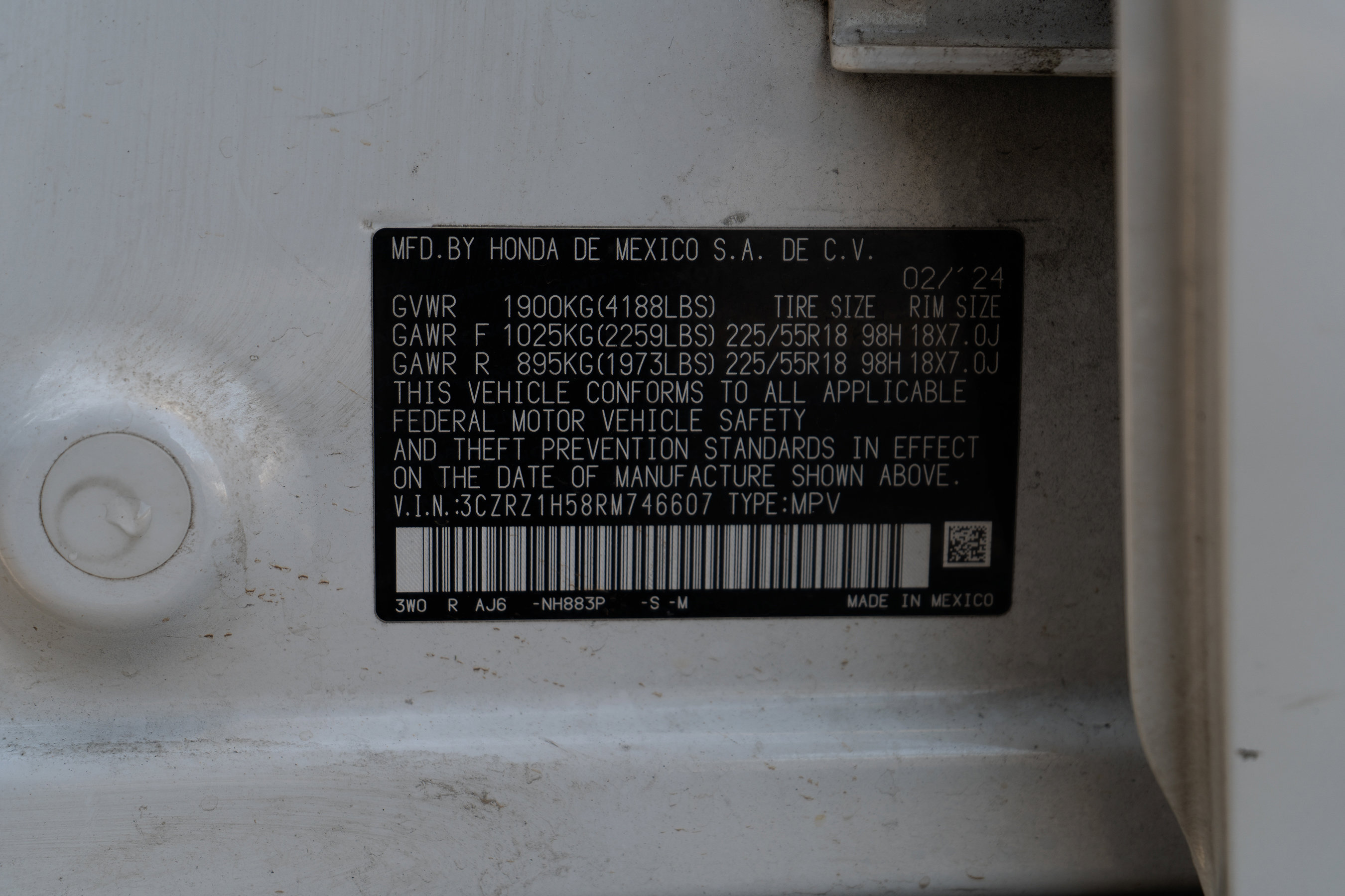 Certified 2024 Honda HR-V Sport image 45