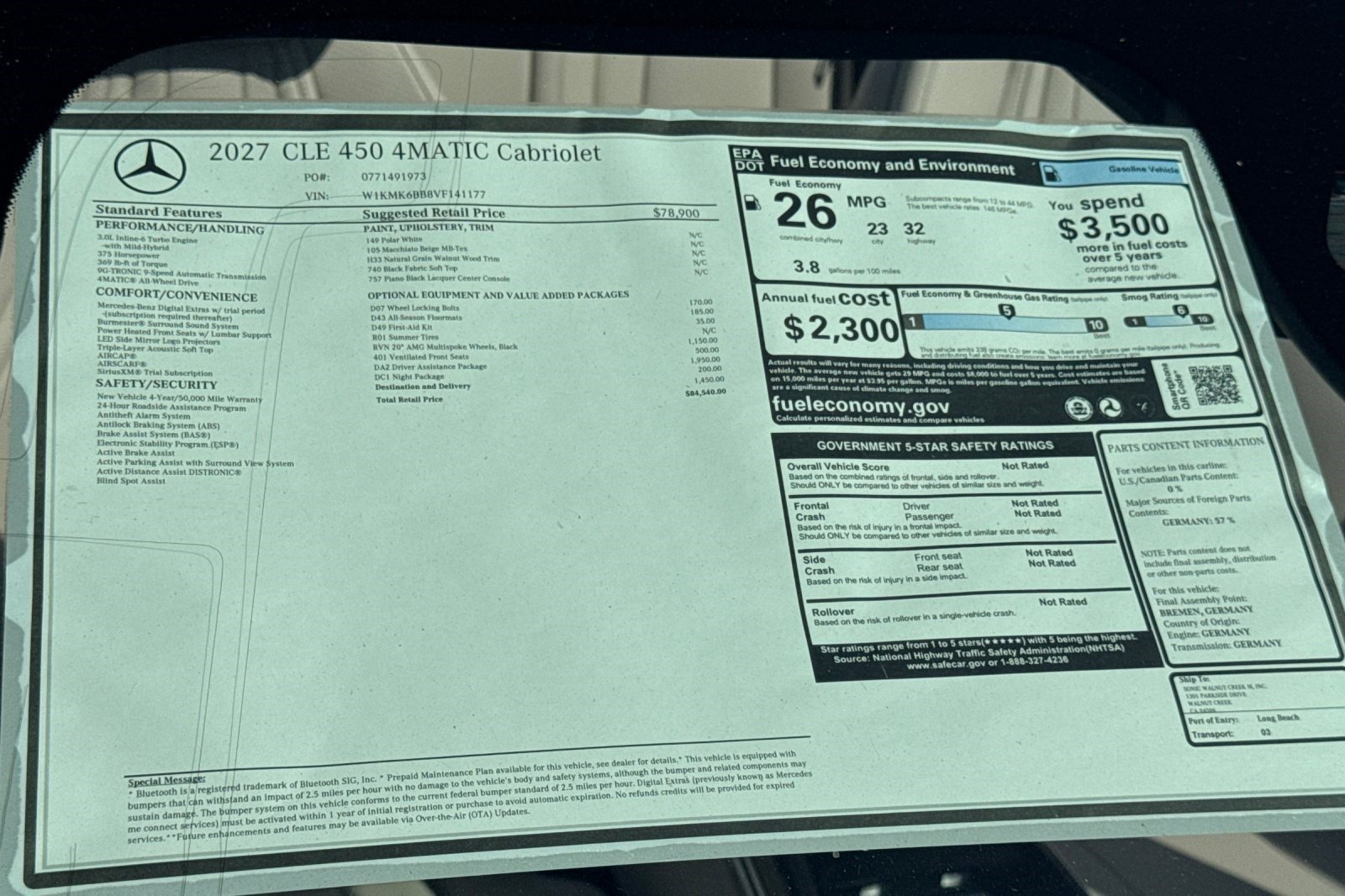 New 2027 Mercedes-Benz CLE 300 4MATIC Coupe image 29